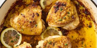 Snelle en smaakvolle citroenkippendijen: een recept van 35 minuten