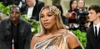 Serena Williams e la figlia Olympia Bond durante una gita sugli sci